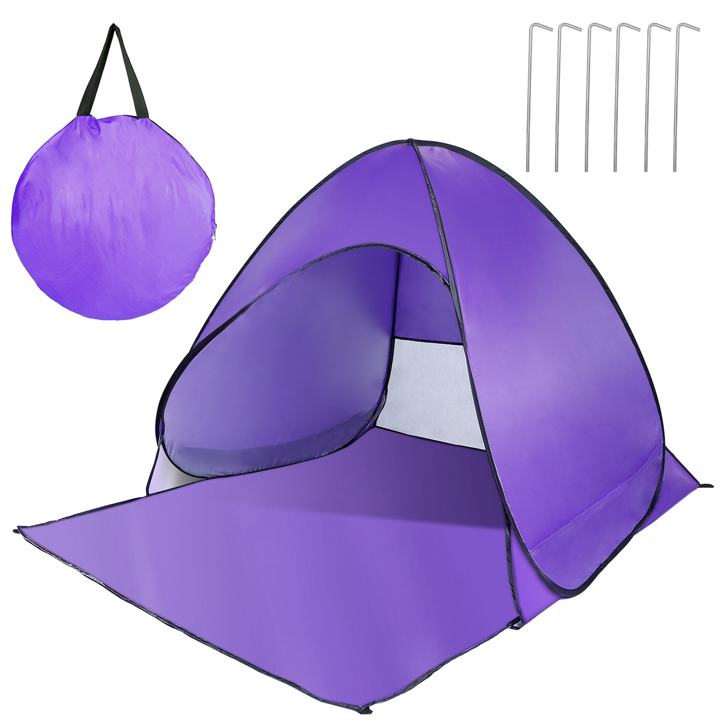 Pop Up Beach Tent Sun Shade Shelter - Purple