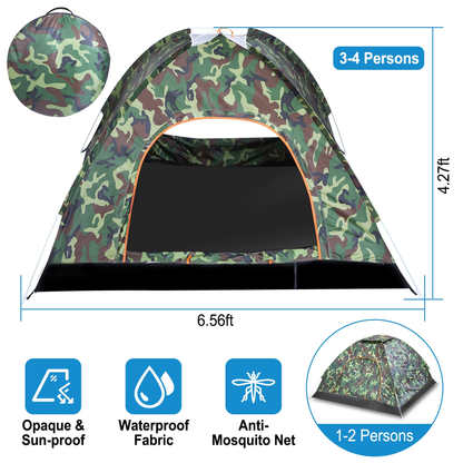 1-2 Person Instant Pop Up Dome Tent