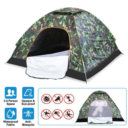3/4-Person Instant Pop-Up Dome Tent