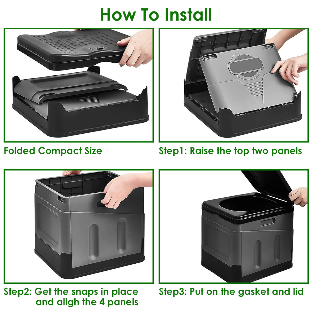 Portable Camping Toilet for Car, Boating, and Hiking