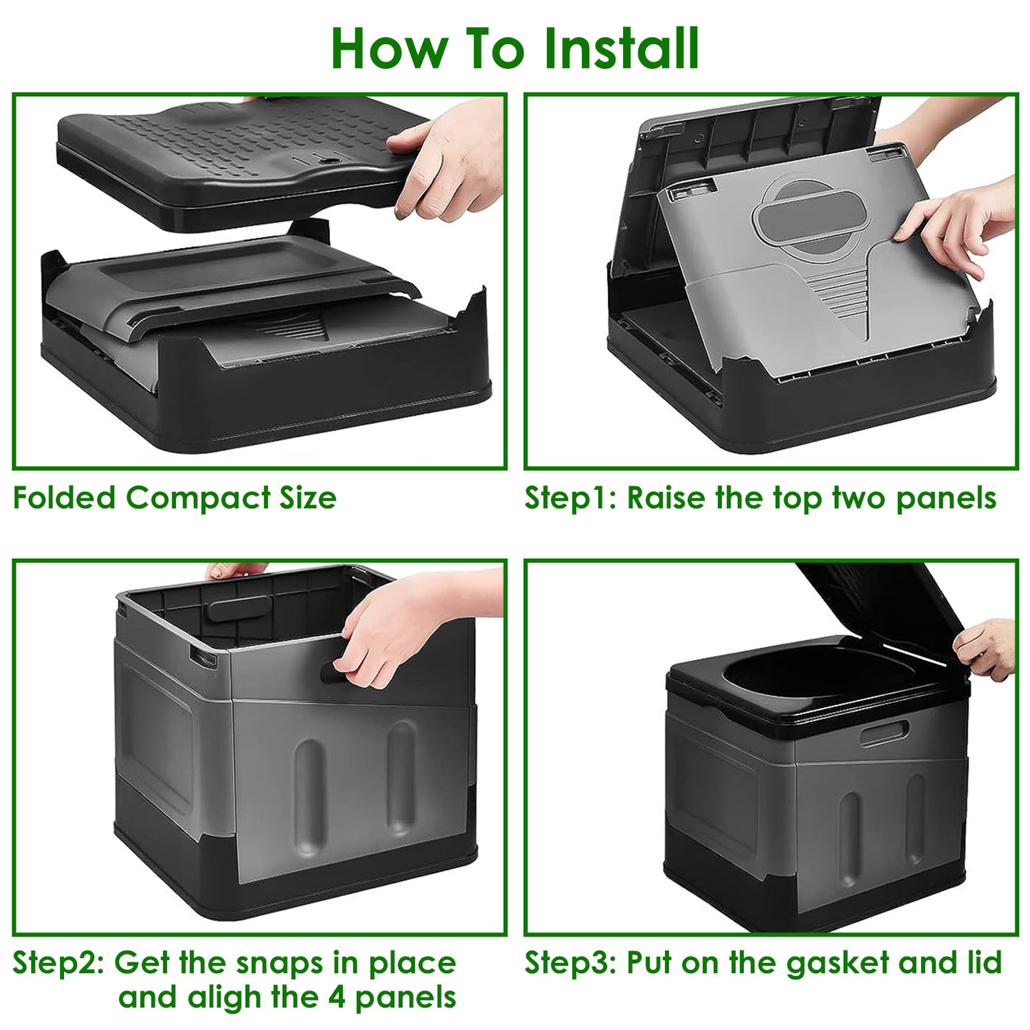 Portable Camping Toilet for Car, Boating, and Hiking