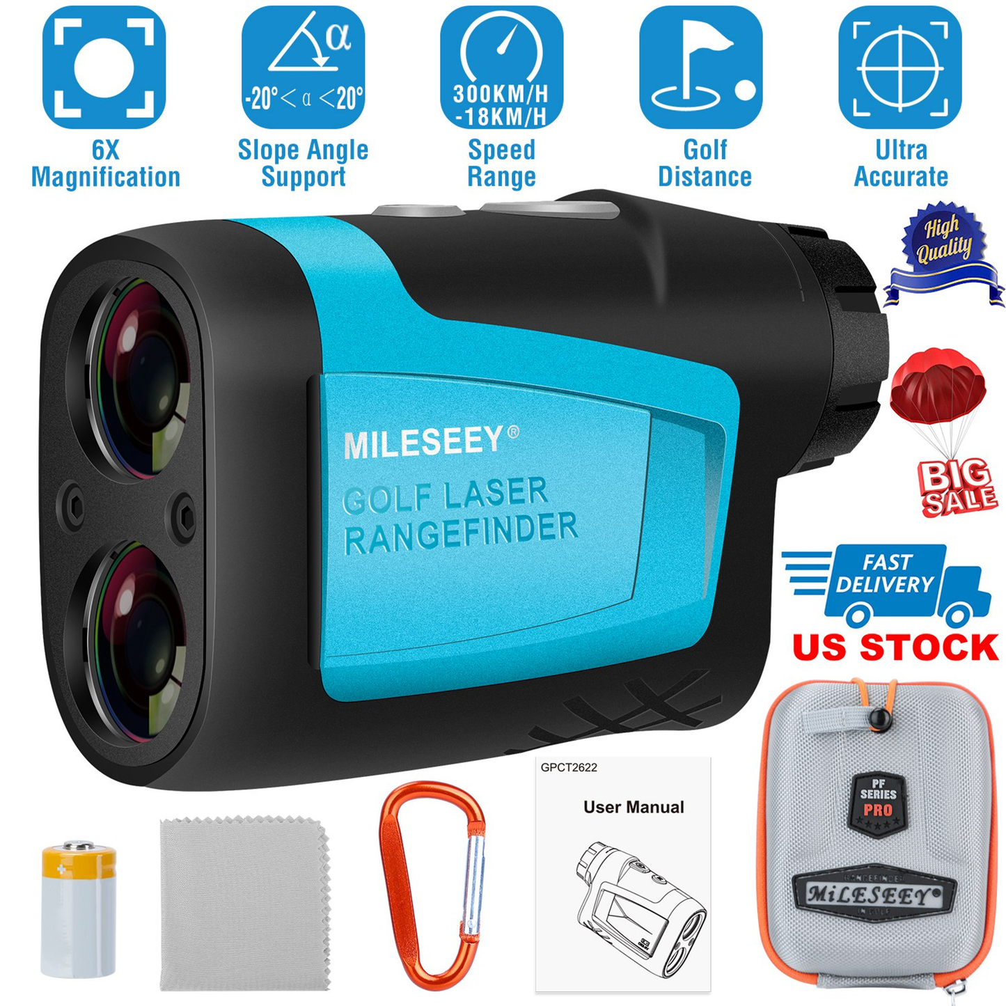 MiLESEEY Precision Laser Golf Rangefinder