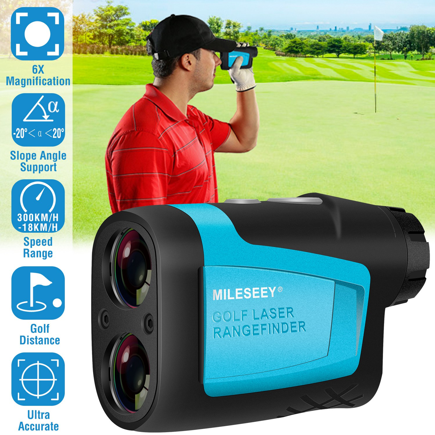 MiLESEEY Precision Laser Golf Rangefinder