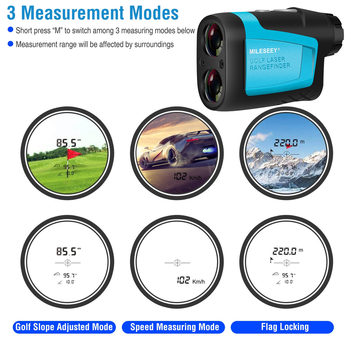 MiLESEEY Precision Laser Golf Rangefinder