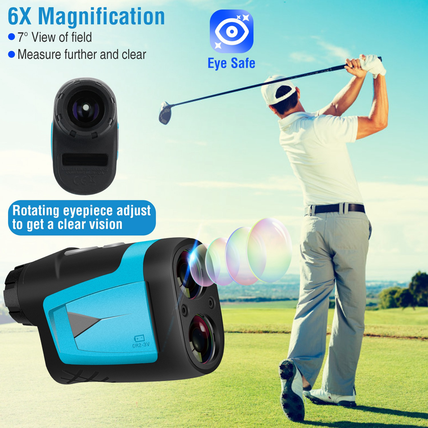 MiLESEEY Precision Laser Golf Rangefinder