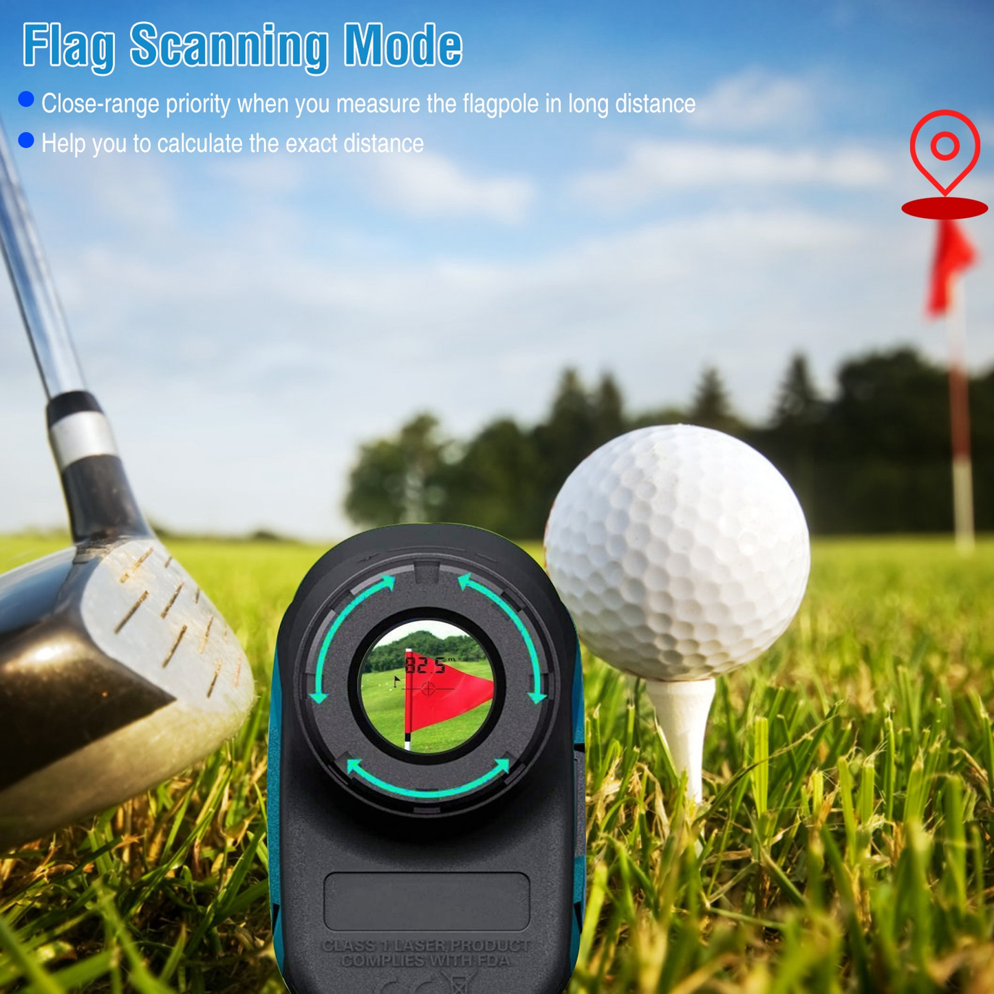 MiLESEEY Precision Laser Golf Rangefinder