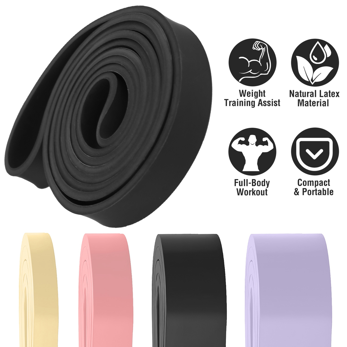 Pull-Up Assistance Resistance Band Set