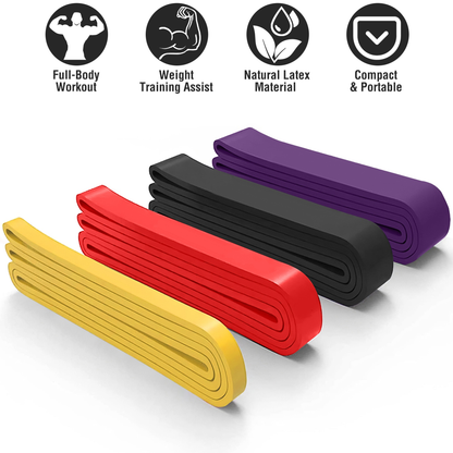 Pull Up Assistance Resistance Bands, Set of 4