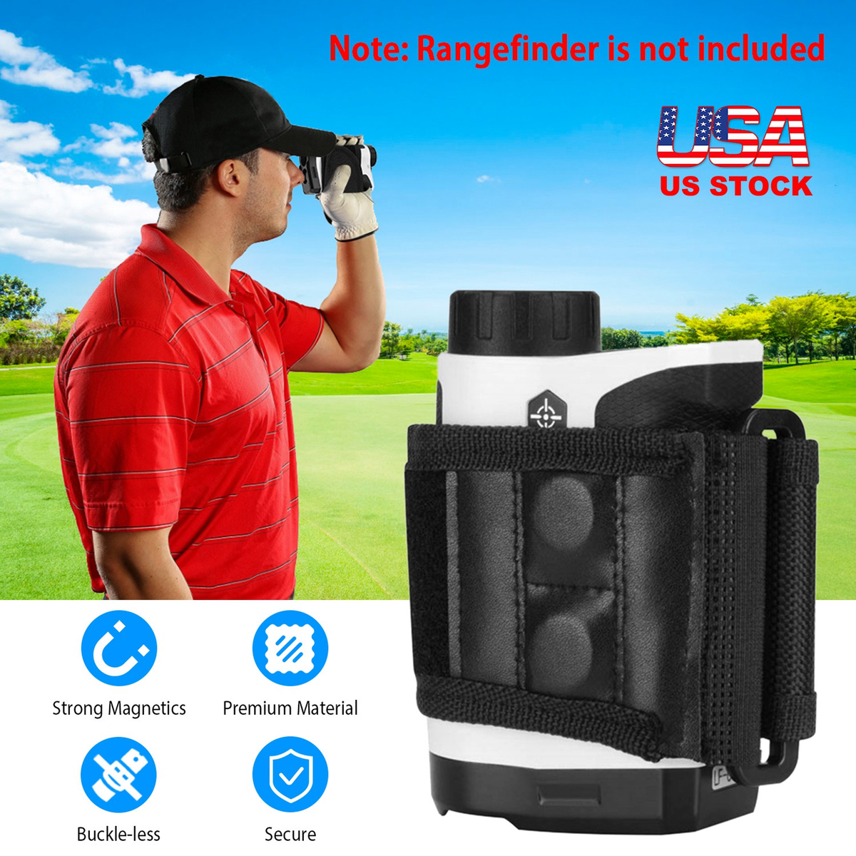 Magnetic Golf Rangefinder Strap Mount