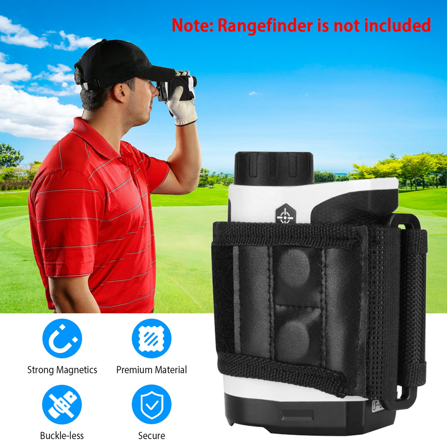 Magnetic Golf Rangefinder Strap Mount