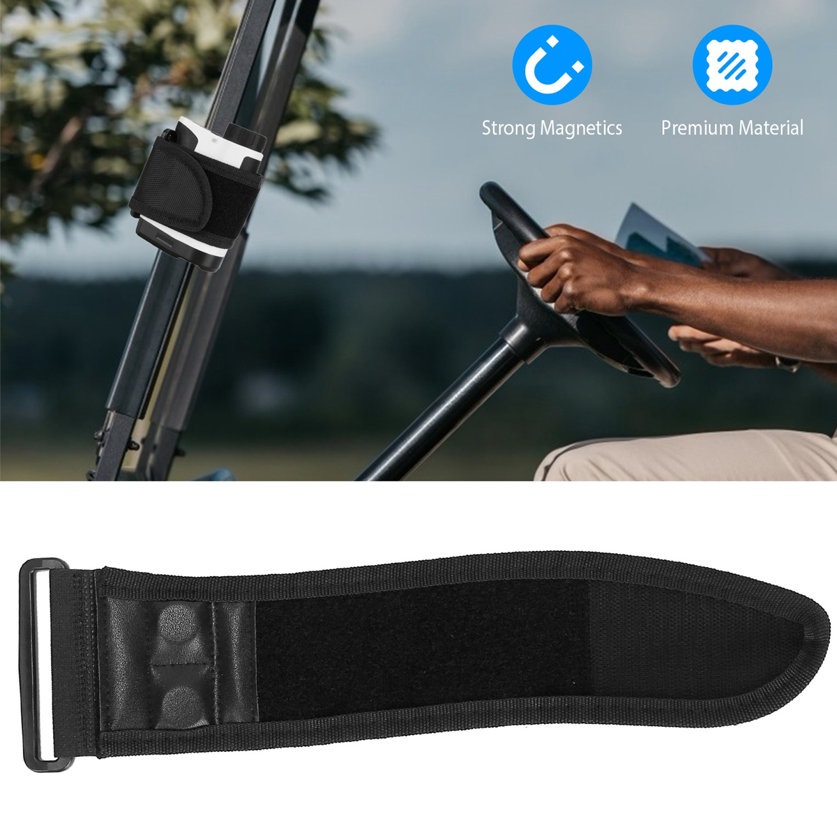 Magnetic Golf Rangefinder Strap Mount