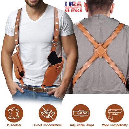 Concealed Carry Shoulder Holster Adjustable, Black