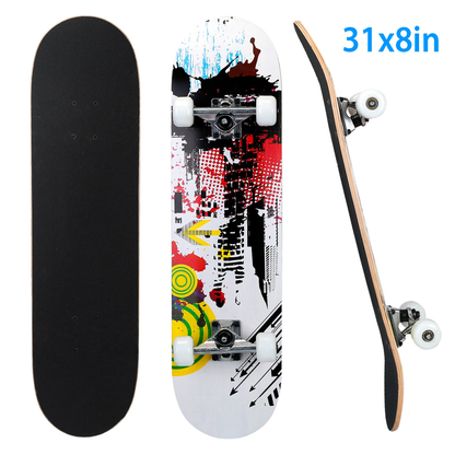 31 x 8 in Complete Standard Skateboard