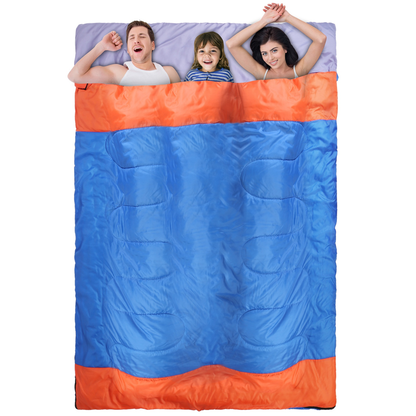3-Person Water-Resistant Camping Sleeping Bag