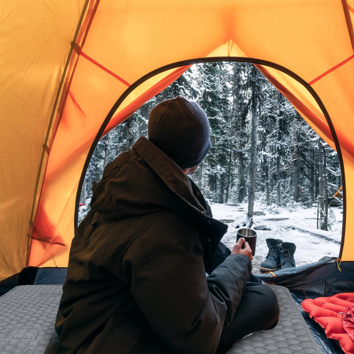 USB Heated Sleeping Bag Liner (Grey)