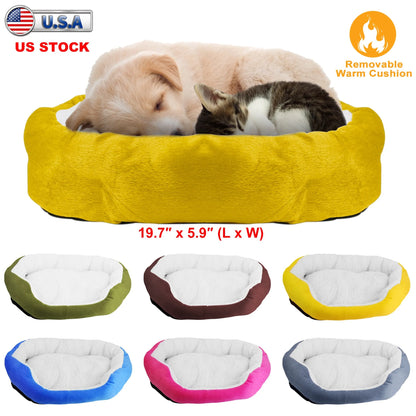 Pet Dog Bed Soft Warm Fleece Puppy Cat Bed