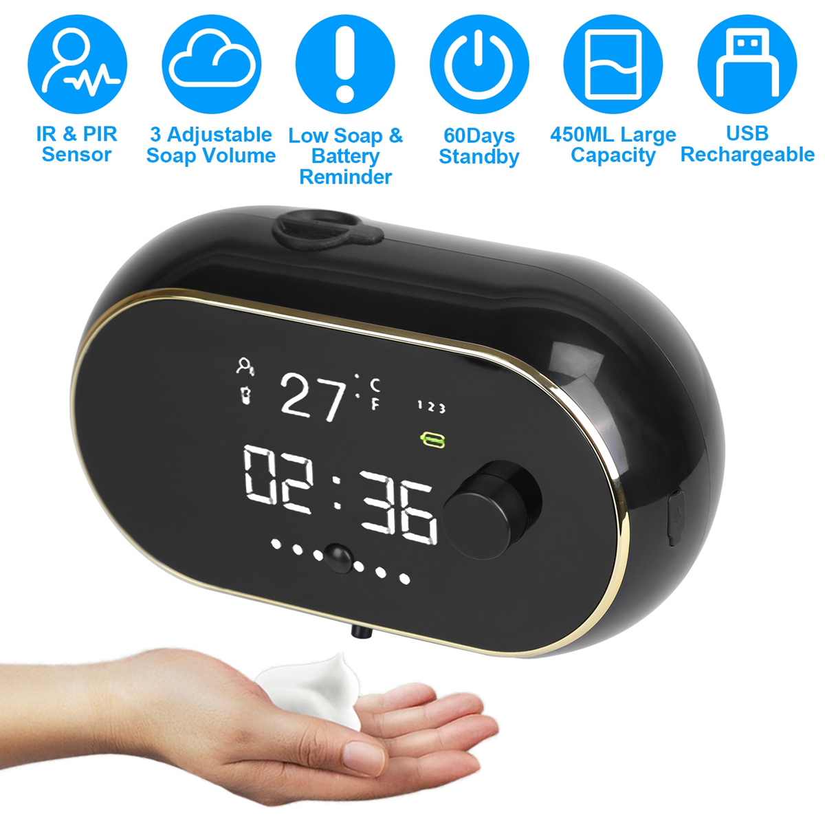 Automatic Wall-Mounted Soap Dispenser