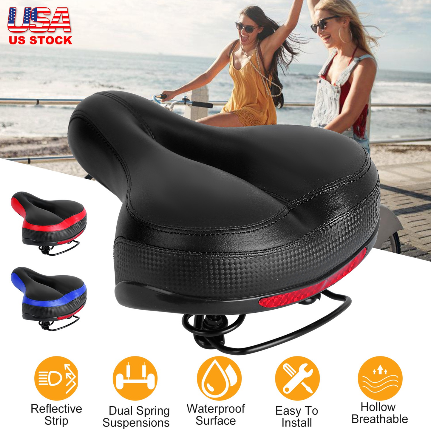 Waterproof Comfort Bike Saddle