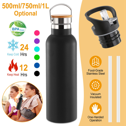 Insulated Stainless Steel Sports Water Bottle