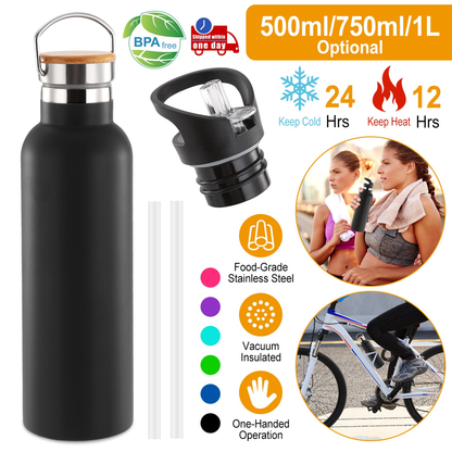 Insulated Stainless Steel Sports Water Bottle