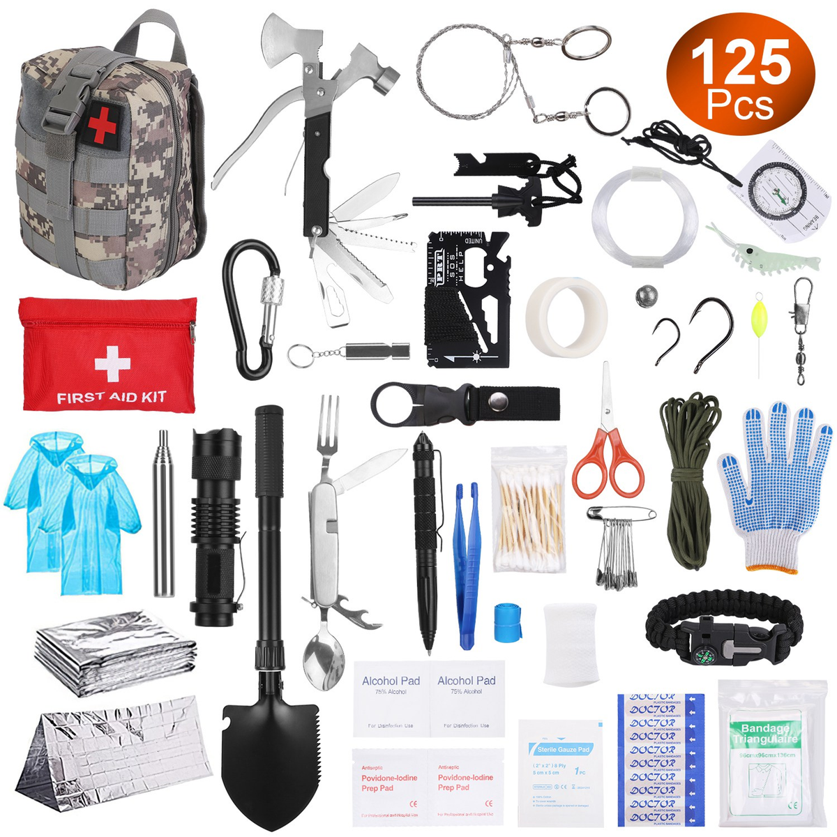125-Piece Emergency Survival Kit
