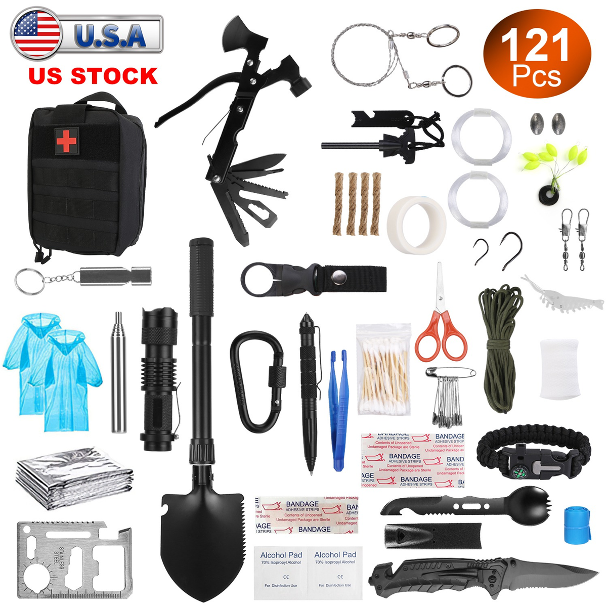 121-Piece Professional Emergency Survival Kit