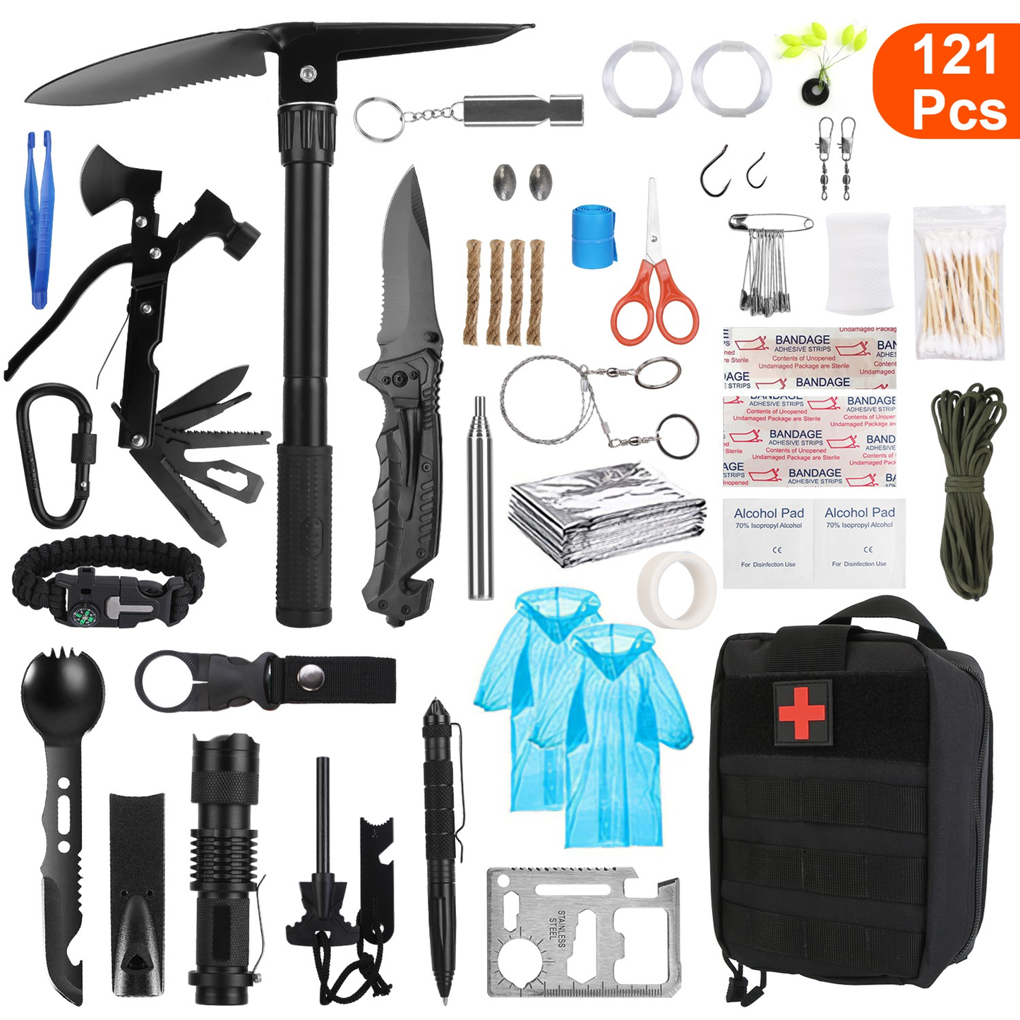121-Piece Professional Emergency Survival Kit