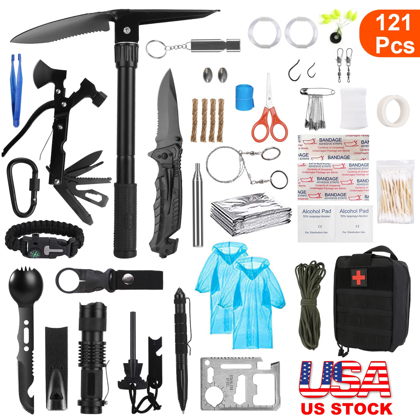 121-Piece Professional Emergency Survival Kit