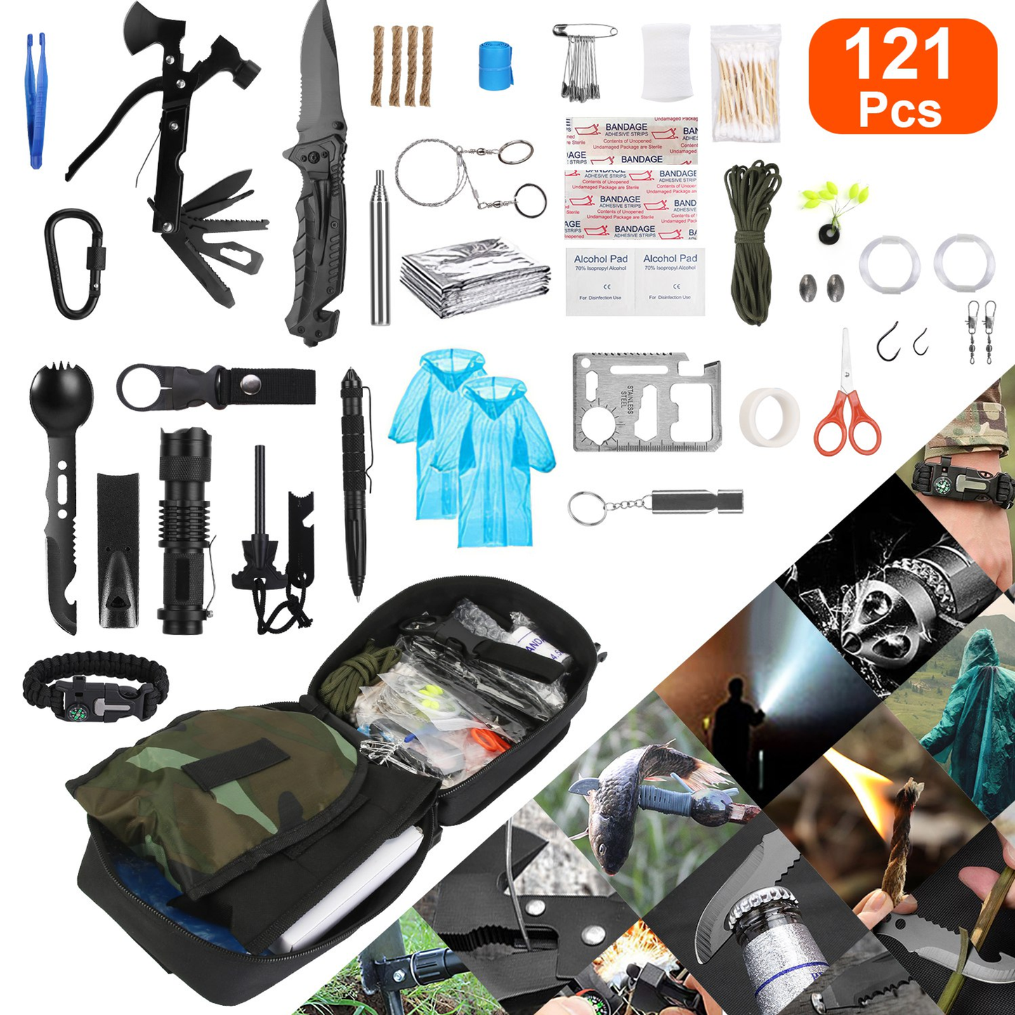 121-Piece Professional Emergency Survival Kit
