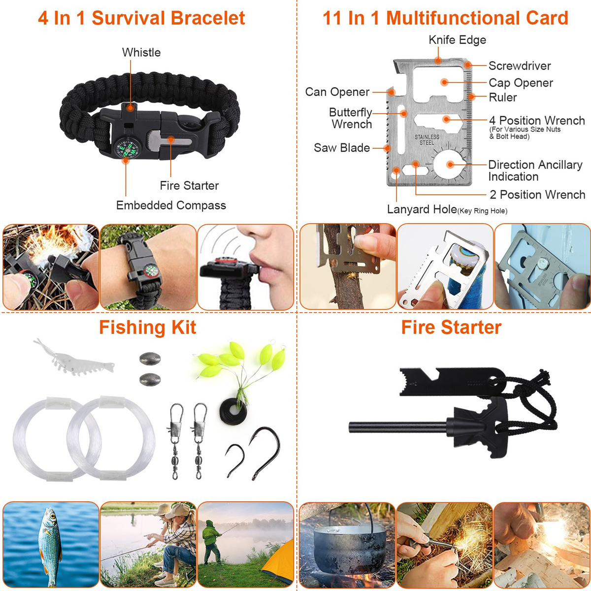 121-Piece Professional Emergency Survival Kit