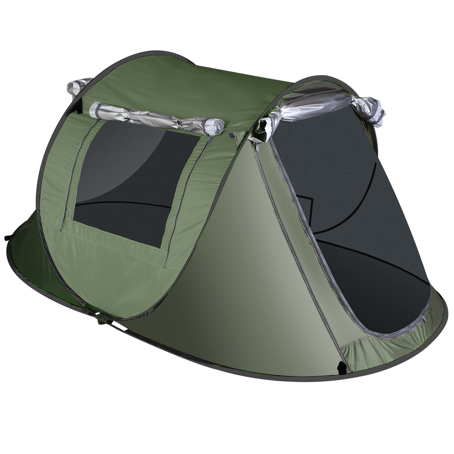 3-4 Person Automatic Pop Up Camping Tent