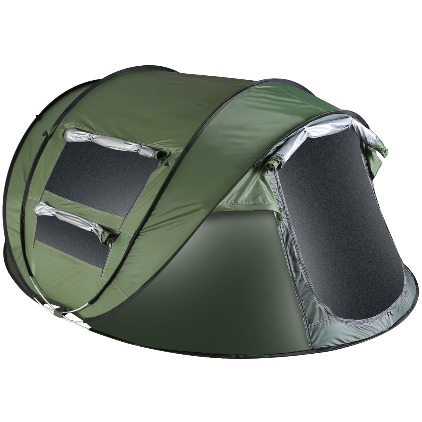 5-8 Person Pop Up Tent Automatic Setup - Green