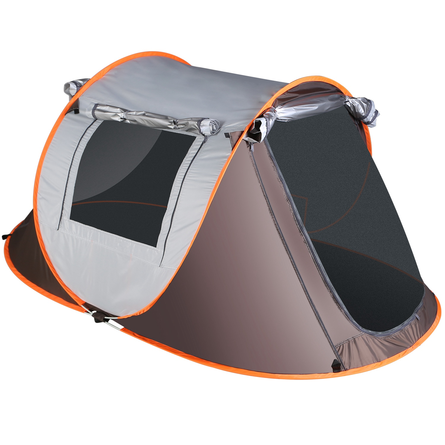 3-4 Person Automatic Pop Up Tent (Khaki)