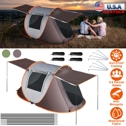 Automatic Pop Up Tent for 3 to 4 People