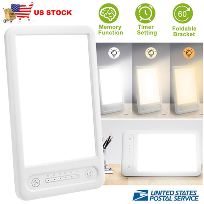UV-Free LED Light Therapy Lamp with Foldable Stand