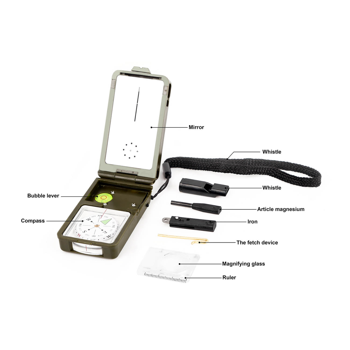 10-in-1 Outdoor Camping Survival Tool Kit