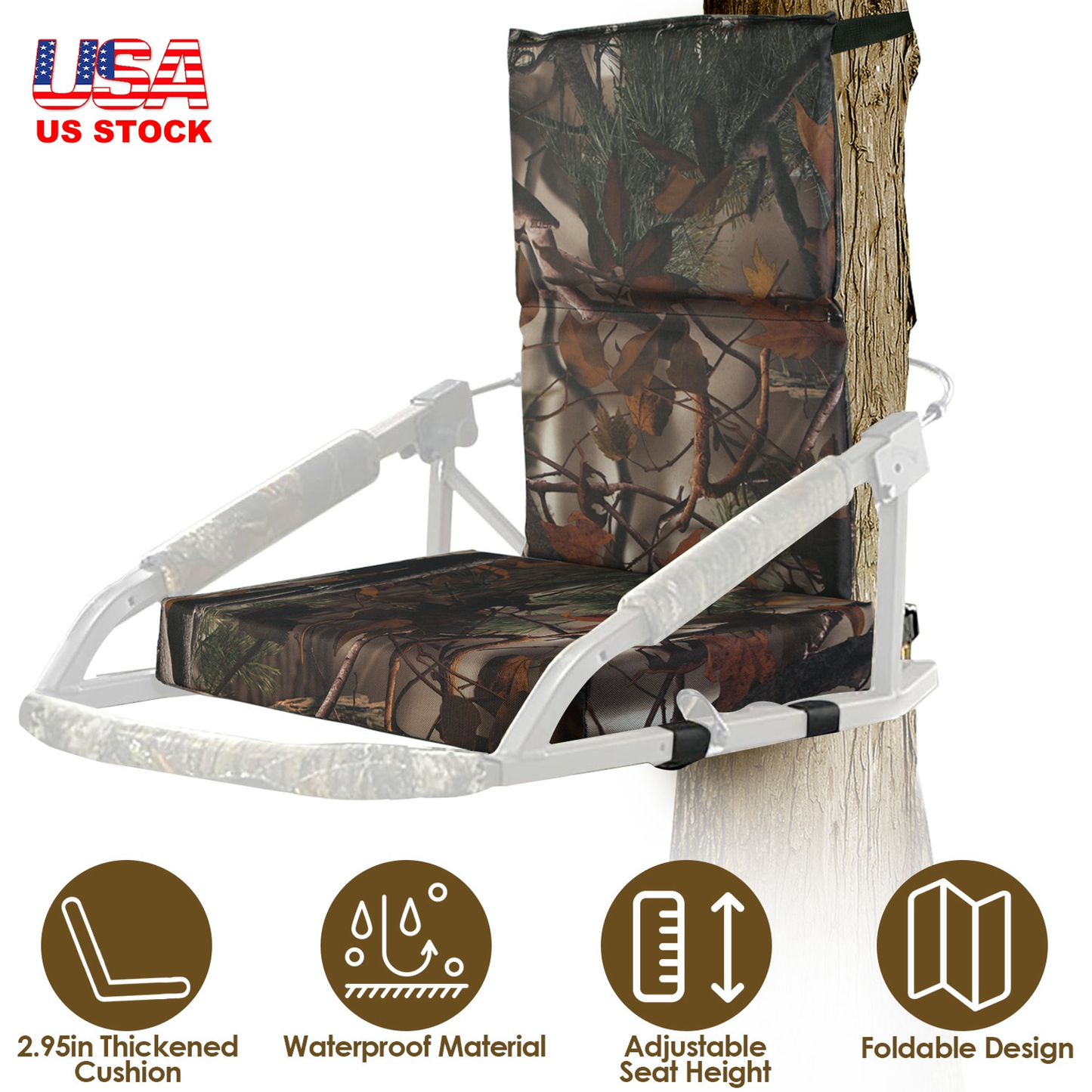 Foldable Camouflage Tree Stand Seat Replacement