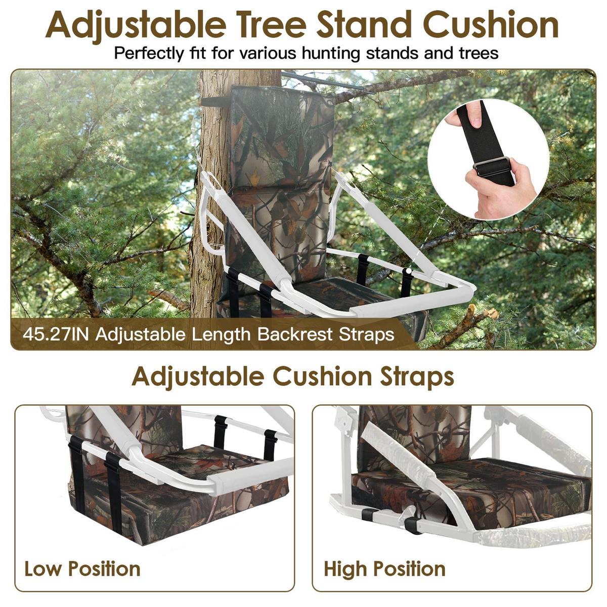 Foldable Camouflage Tree Stand Seat Replacement