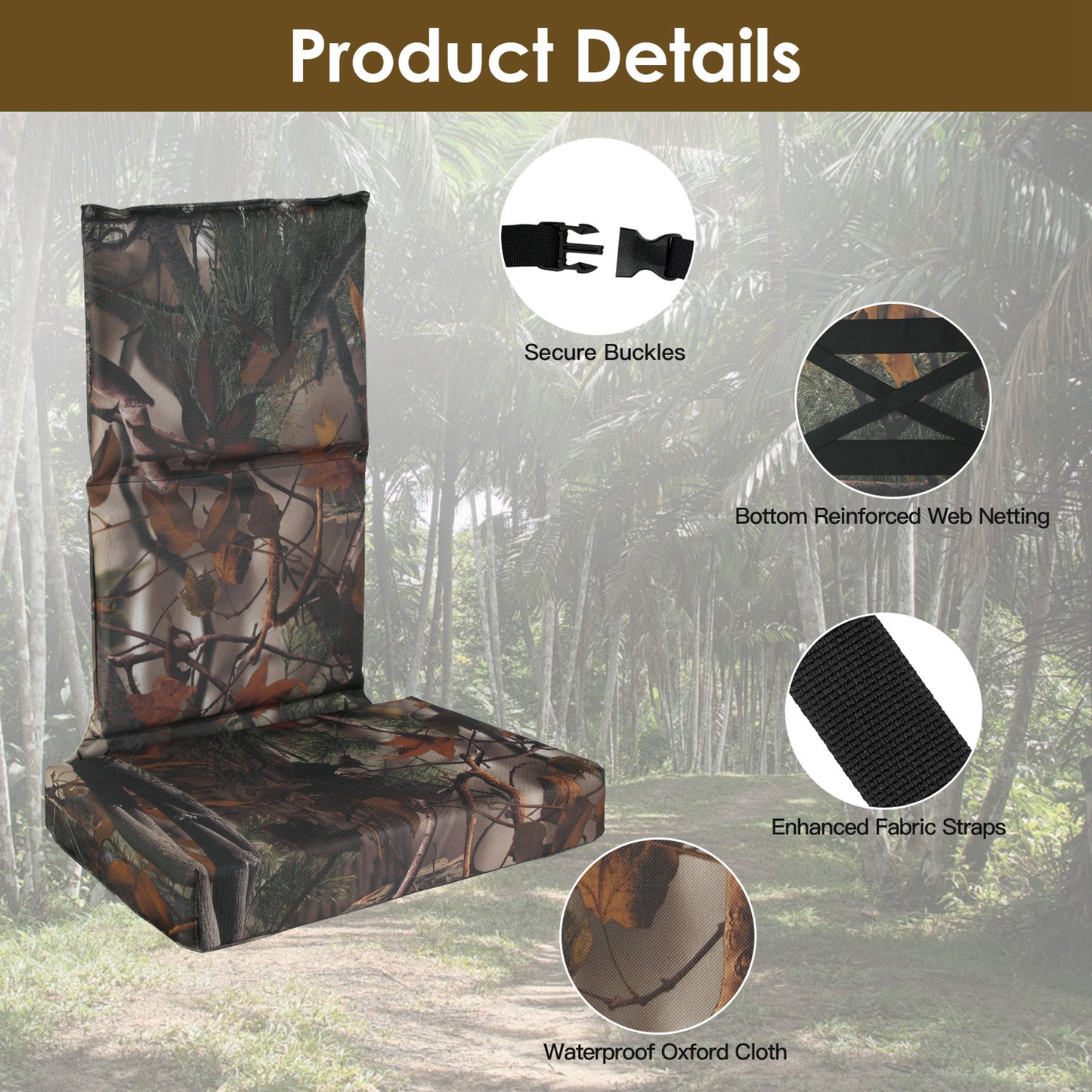 Foldable Camouflage Tree Stand Seat Replacement