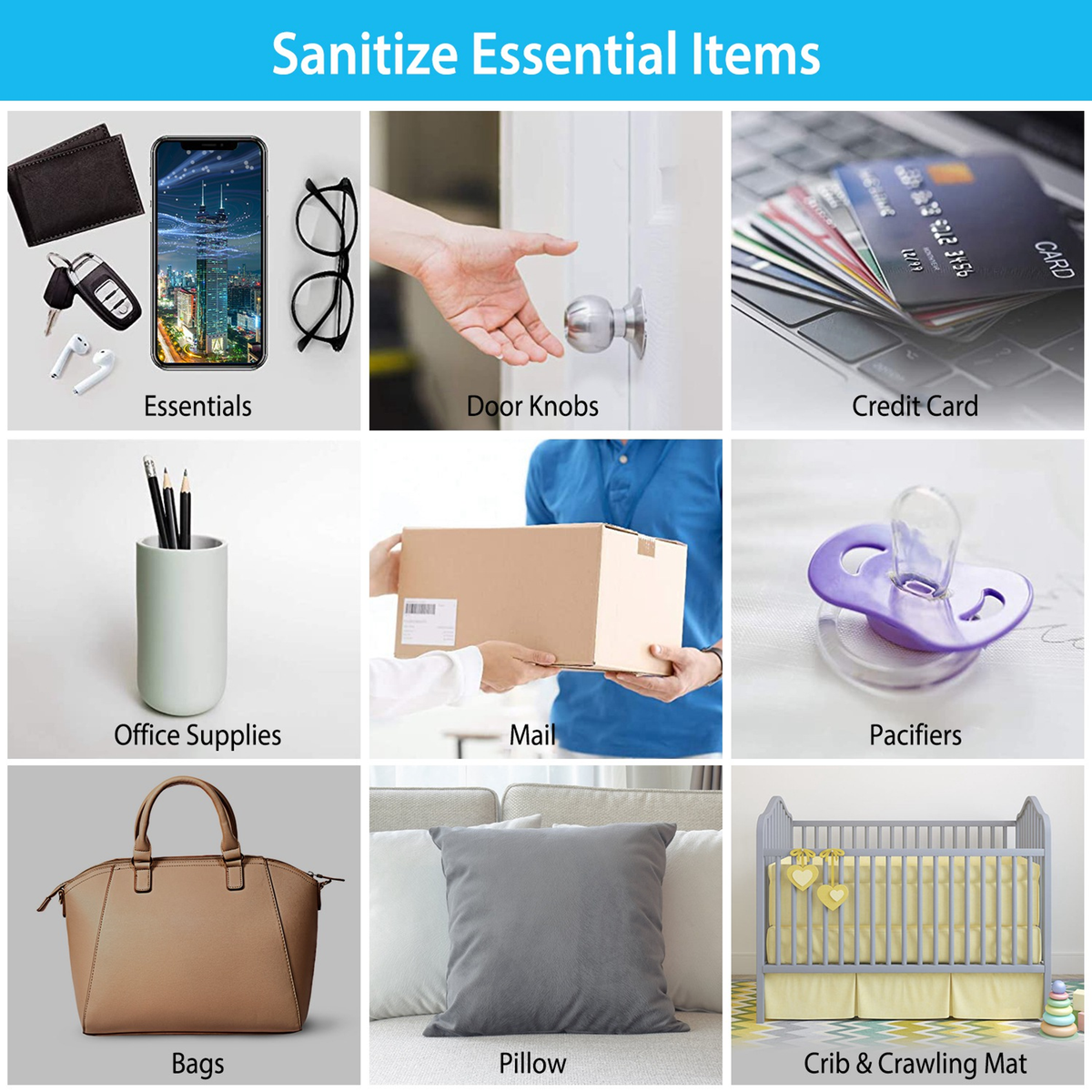 Foldable Handheld UV Sanitizer Light