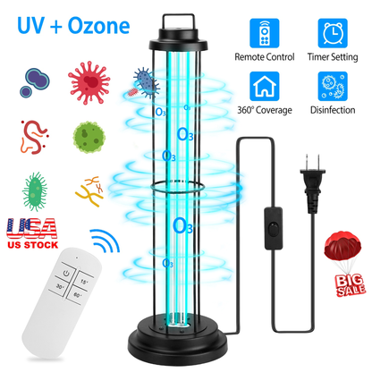 UV Sterilizer Lamp with Remote and Timer