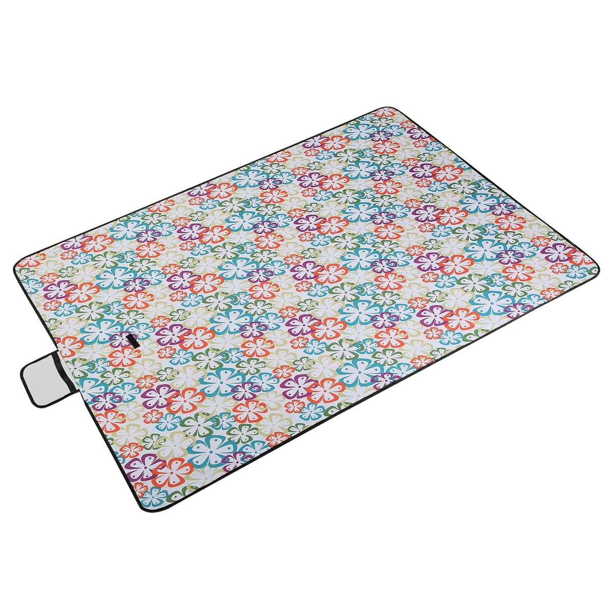 Waterproof Picnic Blanket 60" x 78", Green Floral