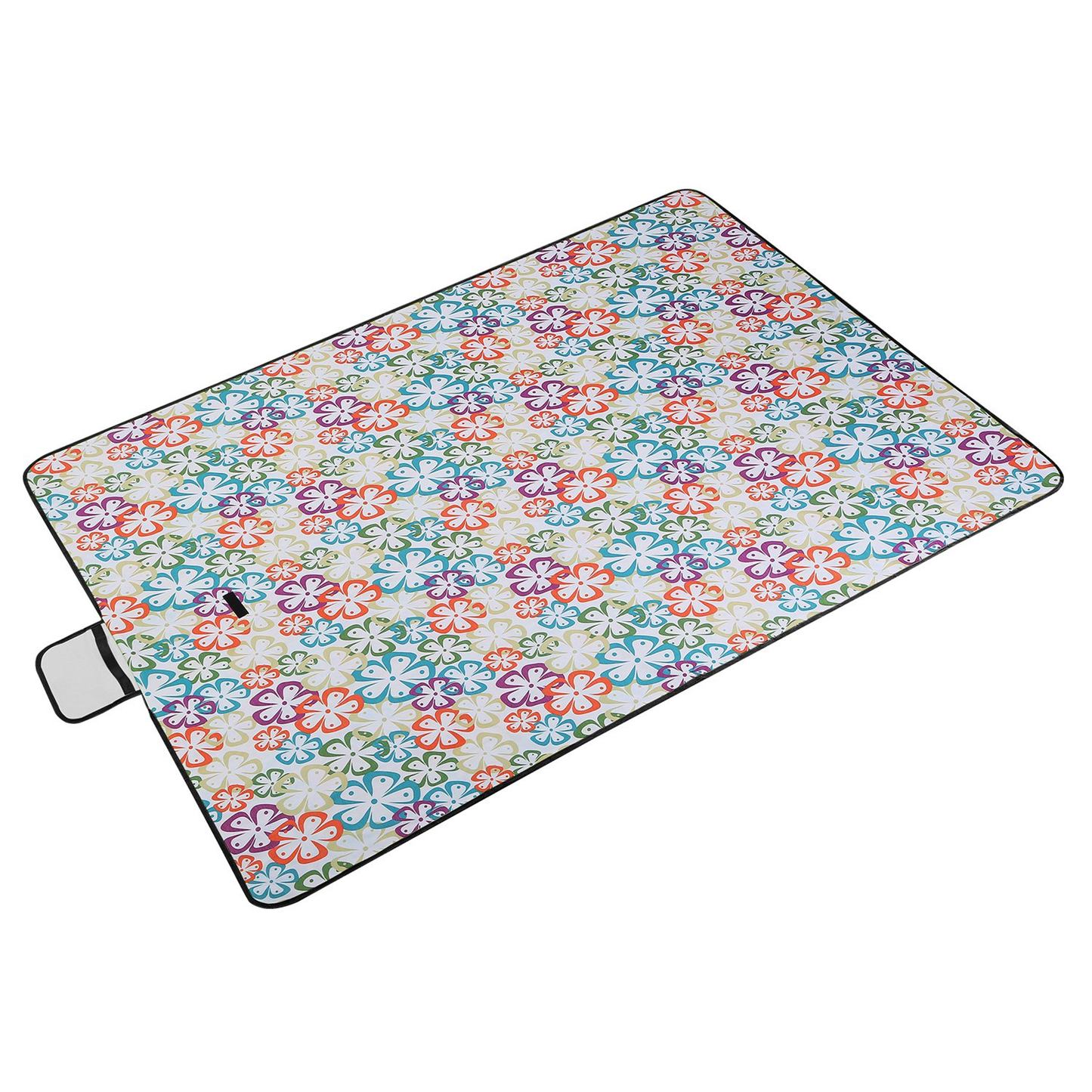 Waterproof Picnic Blanket 60" x 78", Green Floral