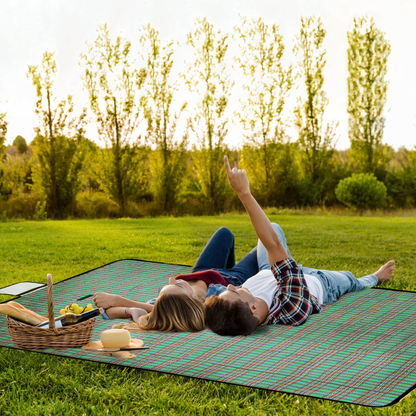 Waterproof Picnic Blanket 60" x 78", Green