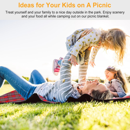 Waterproof Picnic Blanket Handy Mat, 60" x 78"