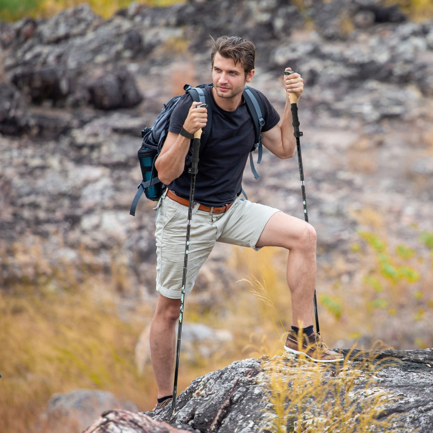 Collapsible Hiking Trekking Poles, 2-Pack