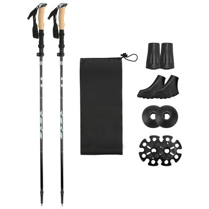 Collapsible Hiking Trekking Poles, 2-Pack