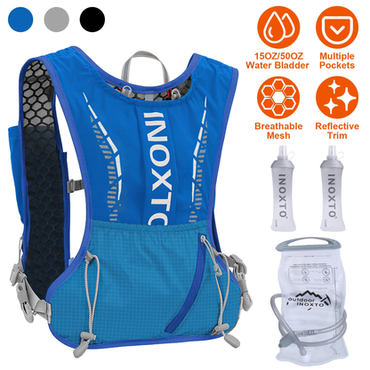 Hydration Vest Running Backpack - Blue