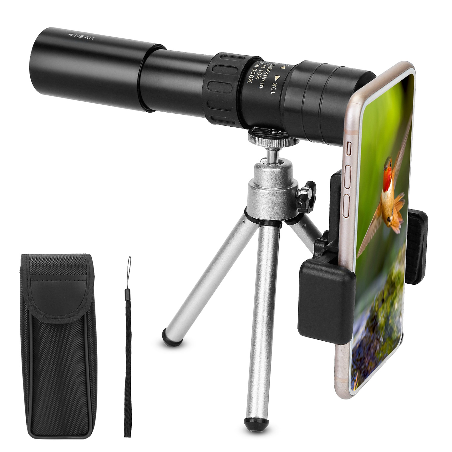 10x-300x Zoom Monocular Telescope
