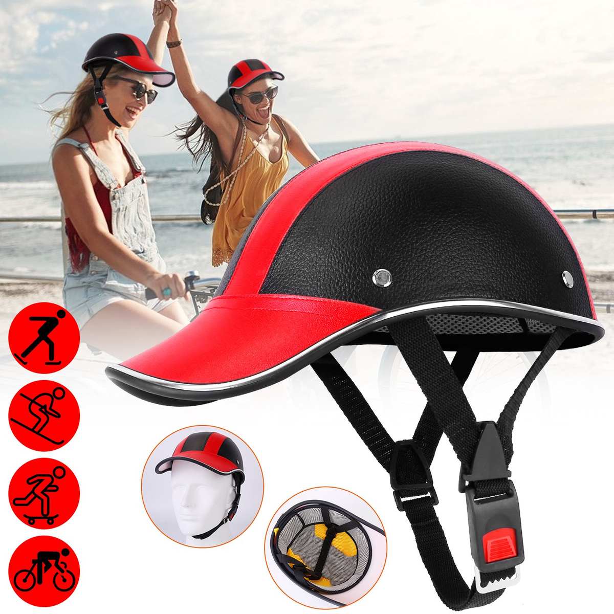 Safety Bicycle Helmet with Visor